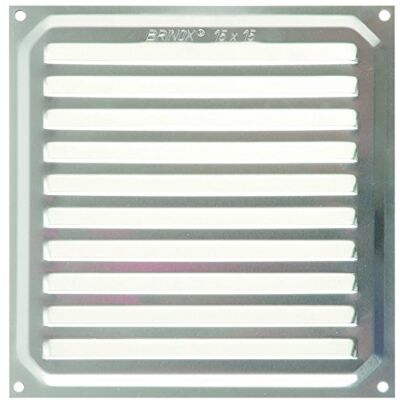 Brinox - Aluminium 15x15 Grille - Transparant - 15x15 cm - Ventilatie Brinox - Aluminium 15x15 Grille - Transparant - 15x15 cm - Ventilatie