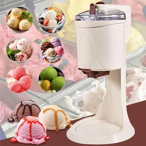 URJWAN Automatische Mini Fruit Soft Serve-Ijsmachine, Soft Serve-Ijsmachine, Home Ice Cream Maker Machine, 1000 Ml Huishoudelijke Ijsmachine