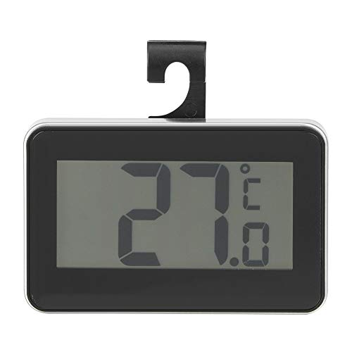 ASHATA Digitale lcd-thermometer, tester, digitale thermometer, koelkastthermometer, digitale elektronische thermometer met hoge precisie voor koelkast/vriezer (zwart)