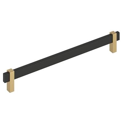 Amerock Mulino 10-1/16 inch (256 mm) Center-to-Center mat zwart/champagne bronzen kast trekken, BP36726MBCZ Amerock Mulino 10-1/16 inch (256 mm) Center-to-Center mat zwart/champagne bronzen kast trekken, BP36726MBCZ
