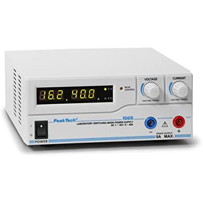 PeakTech 1565 Labor schakelende voeding DC 1-16 V / 0-40 A met USB, volledige afstandsbediening van spanning en stroom, programmeerbare cycli van de stroom- en spanningsuitgang PeakTech 1565 Labor schakelende voeding DC 1-16 V / 0-40 A met USB, volledige afstandsbediening van spanning en stroom, programmeerbare cycli van de stroom- en spanningsuitgang