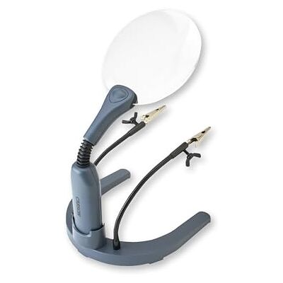 Carson HelpingHands 2x LED Verlicht Handheld of Handsfree Flexibel Vergrootglas met Verstelbare Klemmen en Krokodillenbekken (GN-88) Carson HelpingHands 2x LED Verlicht Handheld of Handsfree Flexibel Vergrootglas met Verstelbare Klemmen en Krokodillenbekken (GN-88)