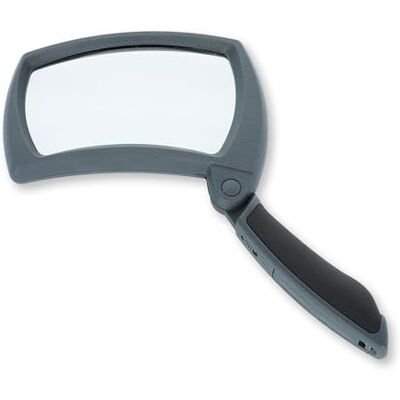 Carson Lighted MagniFold Handloep, 2x Vergroting, met LED-Verlichtingsfunctie en Inklapbare Handgreep (MJ-50) Carson Lighted MagniFold Handloep, 2x Vergroting, met LED-Verlichtingsfunctie en Inklapbare Handgreep (MJ-50)