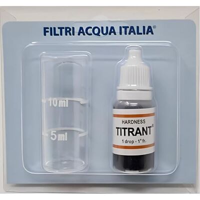 FILTRIACQUAITALIA Titrant waterhardheidanalyseset (Franse graden) voor meetinstrument en kalk FILTRIACQUAITALIA Titrant waterhardheidanalyseset (Franse graden) voor meetinstrument en kalk