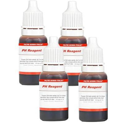 FILTRIACQUAITALIA Filtri Acqua Italia Waterfilter Italië test pH-kit analysemessen Ph, set van 4 stuks FILTRIACQUAITALIA Filtri Acqua Italia Waterfilter Italië test pH-kit analysemessen Ph, set van 4 stuks