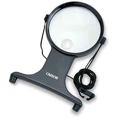 Carson HF-25 MagniFree 2 x schoudervergrootglas met 3,5 x spotlens, ideaal voor handwerk en knutselwerk Carson HF-25 MagniFree 2 x schoudervergrootglas met 3,5 x spotlens, ideaal voor handwerk en knutselwerk
