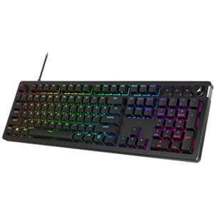 HyperX Alloy Rise Hot-Swappable Mechanisch Gaming-toetsenbord, PC, Omgevingslichtsensor, Pakking gemonteerd, Lineaire Schakelaars HyperX Alloy Rise Hot-Swappable Mechanisch Gaming-toetsenbord, PC, Omgevingslichtsensor, Pakking gemonteerd, Lineaire Schakelaars