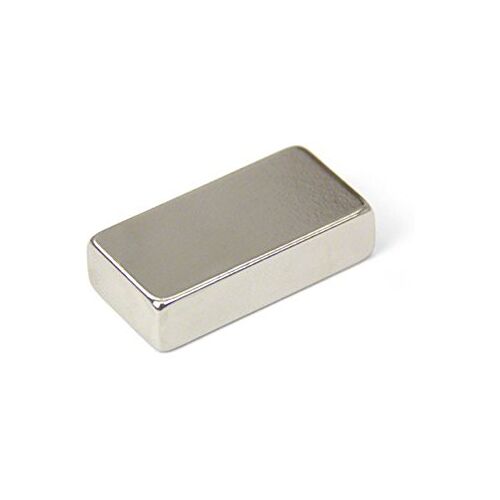 FIRST4MAGNETS N42 Neodymium magneet voor kunst, ambachten, modelbouw, doe-het-zelf, hobby's, kantoor en thuis 40 mm x 20 mm x 10 mm dik 21,7 kg pull