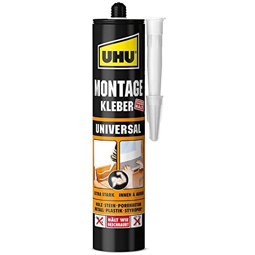 UHU 47805 Universele montagelijm, patroon van 440 g,wit