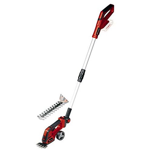 Einhell Accugras- en struikschaar GE-CG 18/100 Li T-Solo Power X-Change (Li-Ion, 18 V, telescoopsteel, maaibreedte grassnijblad 100 mm, struikschaarmes 200 mm, zonder accu en oplader)