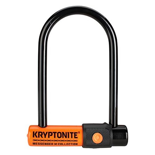 Kryptonite Messenger Mini fietsslot 2017 kabel, zwart/oranje