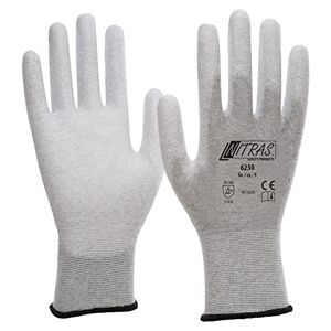 Nitras , antistatische ESD veilige handschoenen en compatibel met touchscreen, model 6230, maat 9/XL (1 paar 2 handschoenen)