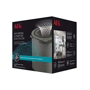 AEG AFDCAR4 Filter CARE360 (geschikt voor AX91-404DG luchtreiniger, actieve virusbescherming, elimineert 99,9% van de bacteriën en virussen, zuivere lucht, fijnstoffiltratie, lange levensduur, grijs)