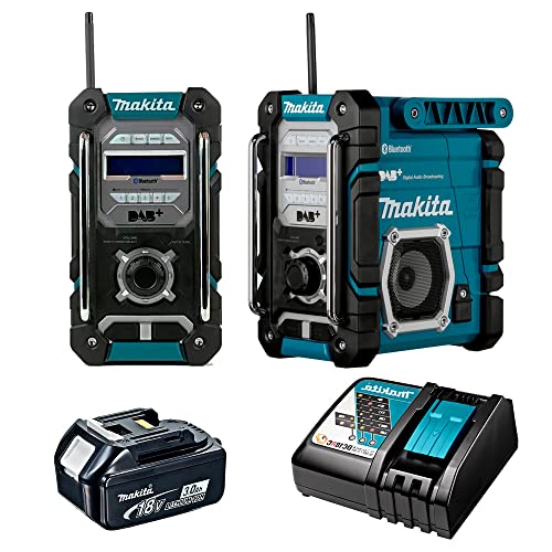 Makita Bouwplaatsradio 7,2 tot 18 V Li-Ion + 1 x oplader DC18RC + 1 x BL1830B