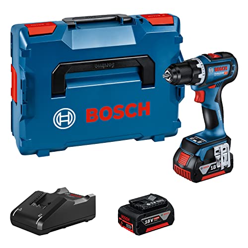 Bosch 18V System accuschroefboormachine GSR 18V-90 C (incl. 2 x 4,0Ah-accu's, lader GAL 18V-40, in L-BOXX)