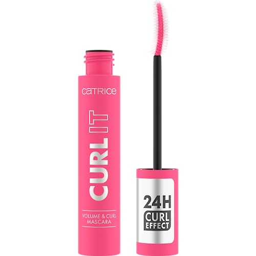 CATRICE Curl IT Volume & Curl Mascara, nr. 010, zwart, langdurig, volumegevend, intensief, mat, veganistisch, zonder microplasticdeeltjes, vrij van nanodeeltjes, zonder parfum, per stuk verpakt (11