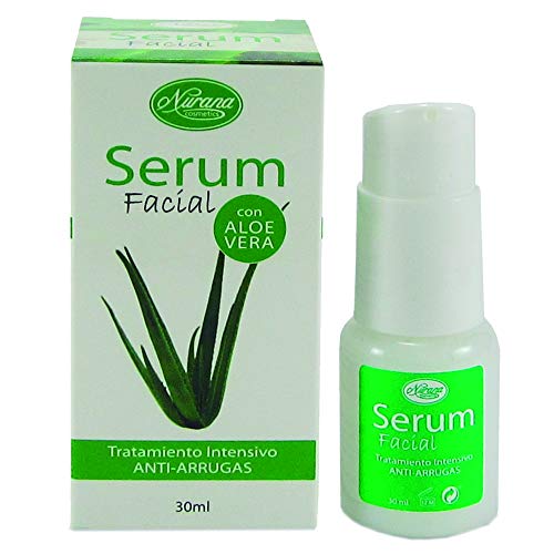 Nurana Cosmetics , Aloë vera-serum en vloeistoffen voor het gezicht, 30 ml.