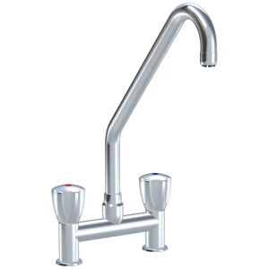KWC Gastro two-handle sink bridge mixer for professional kitchen, height 39.2 cm K.24.42.K3.000C34