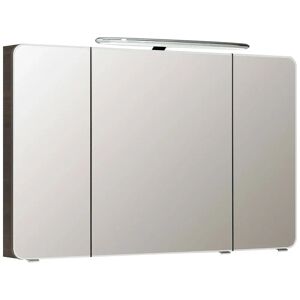 Pelipal Balto mirror cabinet 120 x 17 x 72 cm with LED top light 90 cm in black BL-SPS20-25AN ZALAWF90