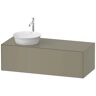 Duravit White Tulip vanity unit 130 x 40.8 cm, incl. console with 1 cut-out on the left and 1 pull-out, handleless, Art. WT4977LH2H2 order online. With best price guarantee and buyer protection.