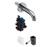 Geberit washbasin mixer Piave, wall mounting UP function, with thermostatic mixer 116.267.21.1
