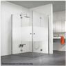 HSK Exclusive corner entry with hinged folding door 80 x 80 x 200 cm and Softcube hinges 426014-01-50-200cm-Softcube