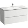 LAUFEN Palace washbasin combination 100 cm with handle bar anodized H8607072601041