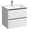 LAUFEN Palace washbasin combination 60 cm with handle black H8617022601041