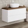 pianura benetti Stella washbasin with vanity unit 80.5 cm, vanity top tasmania B080039SQ5KW-WH