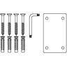 Pressalit fixing material set of 4 with drilling template V8604