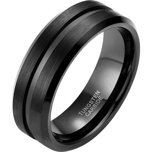 Heren ring Wolfraam Zwart 8mm-21mm Zwart