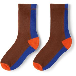 Repose AMS Kids Brown & Blue Sporty Socks - 27-30