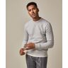 Profuomo Grijs melange crewneck sweater Heren Normale fit Grijs L male