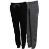 Donnay Donnay Dames - 2-Pack - Joggingbroek Carolyn - Zwart & Donkergrijs gemêleerd