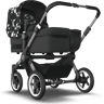 Bugaboo Donkey 5 Mono kinderwagen met wieg en stoel Animal Explorer green-light blue zonnekap, midnight black bekled