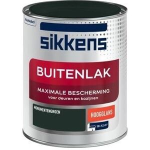 Sikkens Buitenlak Hoogglans 750 ml Monumentengroen Sikkens Buitenlak Hoogglans 750 ml Monumentengroen