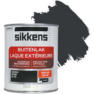Sikkens Buitenlak Hoogglans 750 ml RAL 7021 Sikkens Buitenlak Hoogglans 750 ml RAL 7021