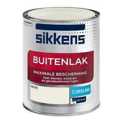 Sikkens Buitenlak Zijdeglans 750 ml RAL 9010 Sikkens Buitenlak Zijdeglans 750 ml RAL 9010