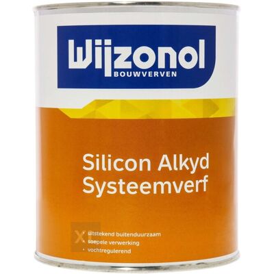 Wijzonol Silicon Alkyd Systeemverf - Buiten, 0,5L, Wit, Gemengd Wijzonol Silicon Alkyd Systeemverf - Buiten, 0,5L, Wit, Gemengd
