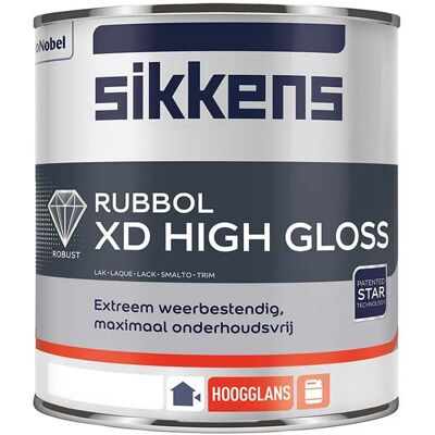 Sikkens Sikkens Rubbol XD Hoogglans - Weerbestendige Buitenlak - 0,5L Sikkens Sikkens Rubbol XD Hoogglans - Weerbestendige Buitenlak - 0,5L