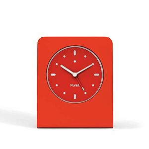 AC 01 Alarm Clock Wh Punkt. AC01 Design Wekker Analoog met Alarm, Snooze functie, lichfunctie, niet Tikken (Rood)