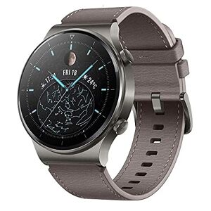 Huawei Watch Gt 2 Pro Classic Smartwatch (35 Mm Amoled-Display, SpI2-Monitoring, Hartslagmeting, Muziek Afspelen & Bluetooth Telefonie, 5ATM, GPS), 12.1 x 12.1 x 9.2 cm, Nebula Grijs, 55025792