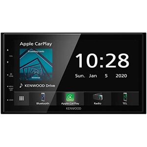 Kenwood DMX5020BTS 17,3 cm WVGA Digital Media Moniceiver met FM-RDS-tuner, CarPlay, Android Auto, Android USB-mirroring, Bluetooth, capacitief touchpaneel en DSP