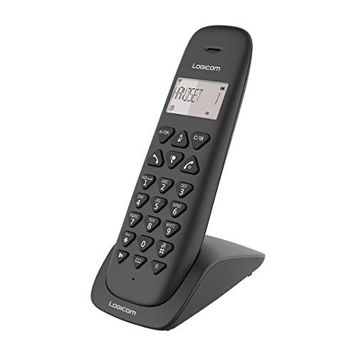 LOGICOM Draadloze telefoon vast Vaste WLAN zonder voicemail Solo Analoge telefoons en DECT  Vega 150 vaste lijn draadloos zwart