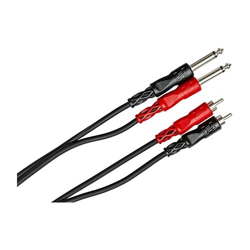 Hosa Stereo Intercon Dual 1/4Ints to Dual Rca4M