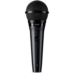 Shure PGA58 Dynamische microfoon-Handheld vocale microfoon met aan/uit-schakelaar, 3-pins XLR-connector, 15 'XLR-naar-QTR-kabel, standadapter en ritszak (PGA58-Qtr-E)