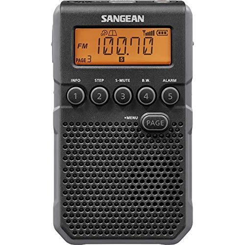 Sangean DT-800 Pocket Radio, Pocket Radio, Mini Pocket Radio Zwart