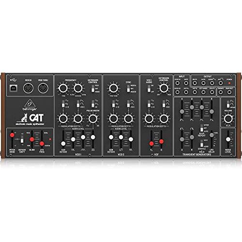 Behringer CAT Legendarische parafonische analoge synthesizer met dubbele VCO's, 4 mengbare golfvormen, externe signaalprocessor, 16-stemmige poly-keten en Eurorack-formaat