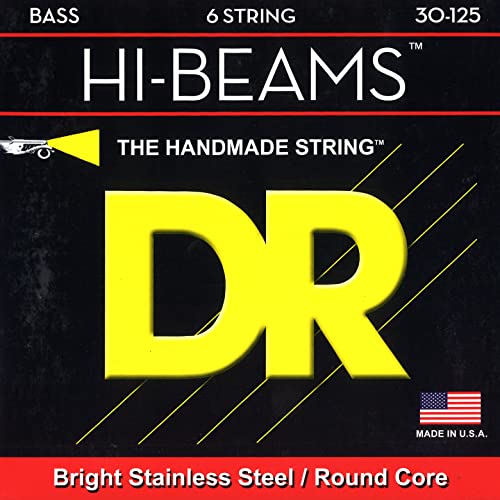DR String MR6-30 Hi-Beam snarenset voor basgitaar