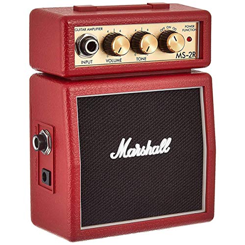 Marshall Mini gitaarversterker (Ms-2R) (rood)